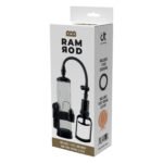 Вакуумна помпа для пеніса з вібрацією Dream Toys Ramrod з ерекційним кільцем та реалістичною насадкою