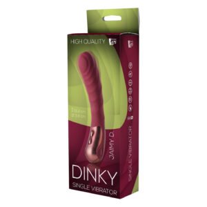 Вібратор для точки G рельєфний, Dream Toys Dinky Single Vibrator Jaimy D, бордовий