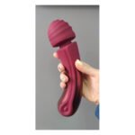 Вібратор мікрофон Dream Toys Dinky Curved Wand Jacky O бордовий