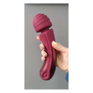 Вібратор мікрофон Dream Toys Dinky Curved Wand Jacky O бордовий
