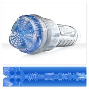 Мастурбатор у колбі з  імітацією орального сексу Fleshlight Turbo Core Blue Ice, блакитний