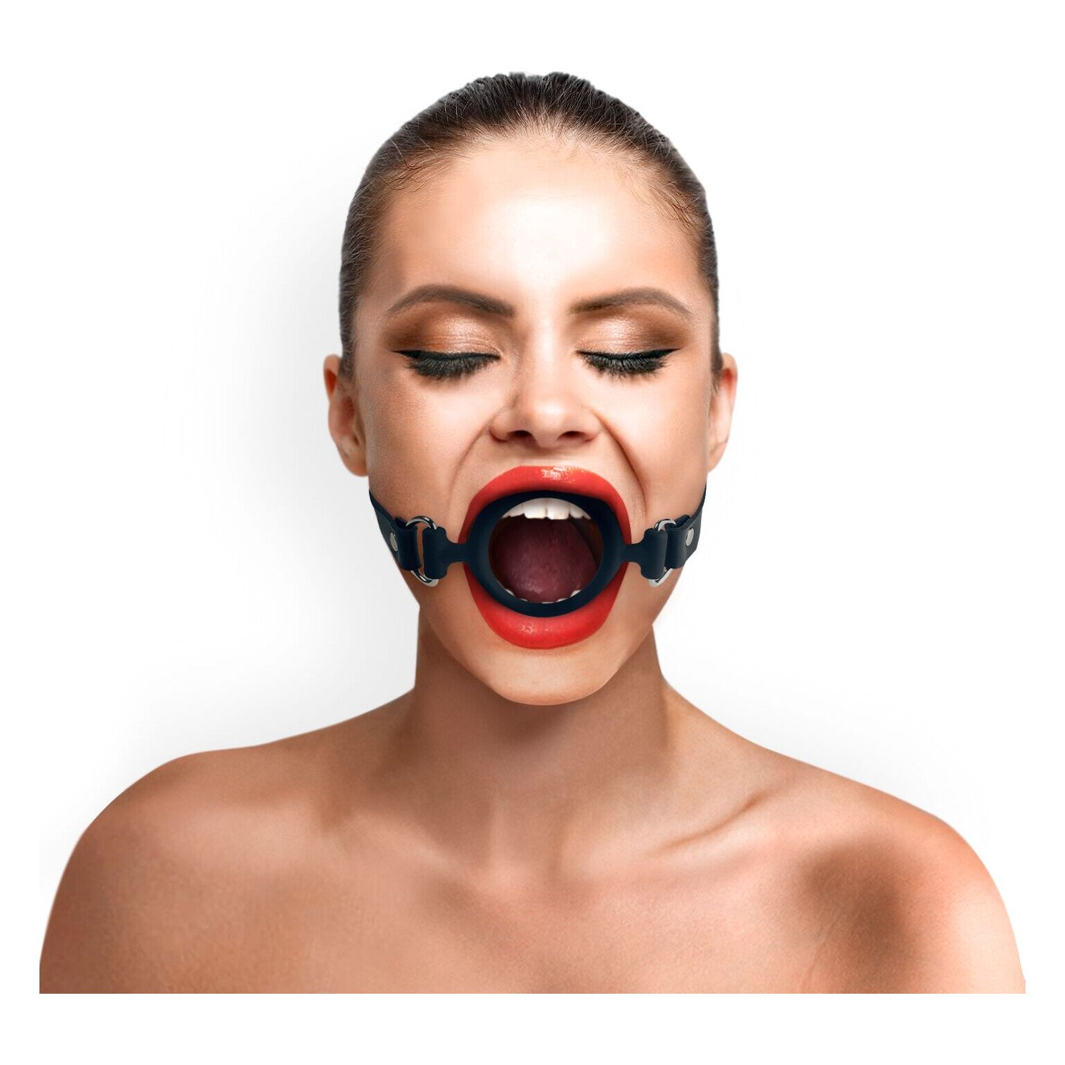 Кляп-розширювач силіконове кільце Art of Sex – Gag Ring, чорний, натуральна шкіра Кляп-розширювач силіконове кільце Art of Sex – Gag Ring, чорний, натуральна шкіра