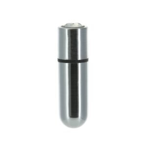 Віброкуля PowerBullet First-Class Bullet 2.5″ with Key Chain Pouch, Silver, 9 режимів вібрації