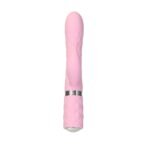 Розкішний кролик з ротацією та вібрацією Pillow Talk Lively Pink, кристал Сваровскі