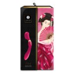 Вібромасажер Shunga Zoa Raspberry, двосторонній