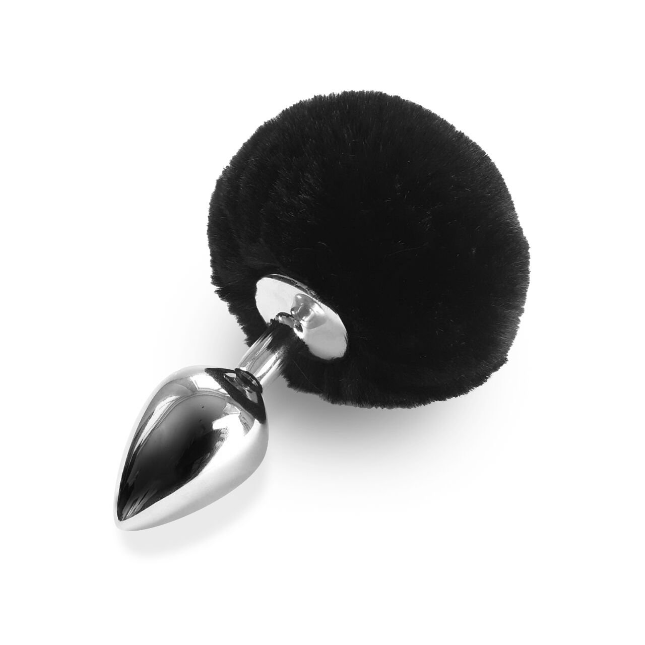 Металева анальна пробка М Art of Sex - Metal Butt plug Rabbit Tail Black, діаметр 3,4 см Металева анальна пробка М Art of Sex - Metal Butt plug Rabbit Tail Black, діаметр 3,4 см