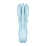 Кліторальний вібратор Satisfyer Threesome 1 Light Blue з трьома гнучкими пальчиками