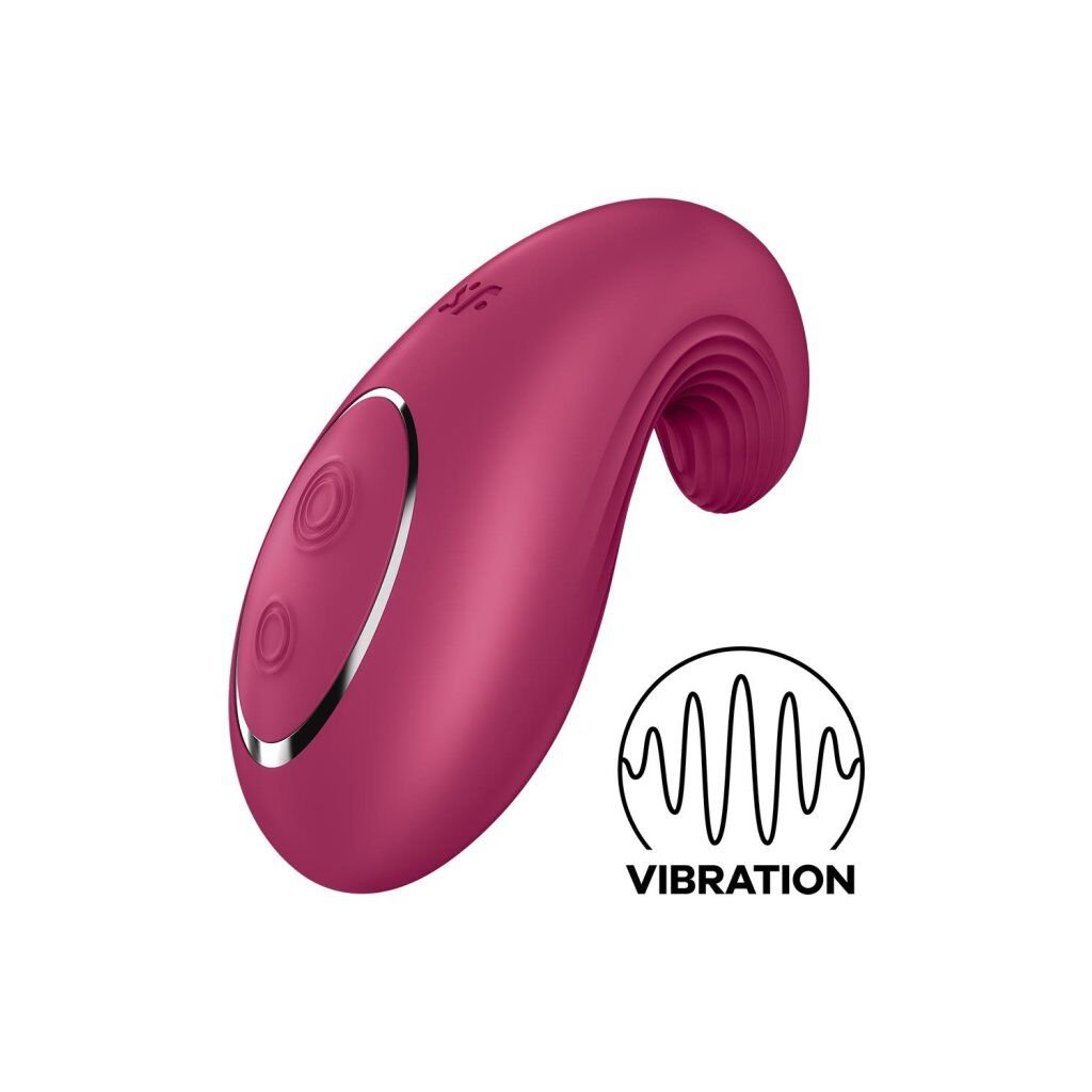 Вібратор Satisfyer Dipping Delight Berry, 2 мотори, гнучкий кінчик Вібратор Satisfyer Dipping Delight Berry, 2 мотори, гнучкий кінчик