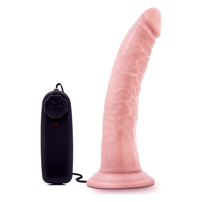 Вібратор Dr. Skin 7 Inch Realistic Vibrating Dildo with Suction Cup Vanilla Вібратор Dr. Skin 7 Inch Realistic Vibrating Dildo with Suction Cup Vanilla