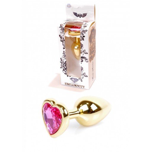 Анальний плаг з рожевим каменем Jewellery Анальний плаг з рожевим каменем Jewellery