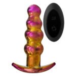 Анальна пробка із вібрацією скляна Dream Toys GLAMOUR GLASS