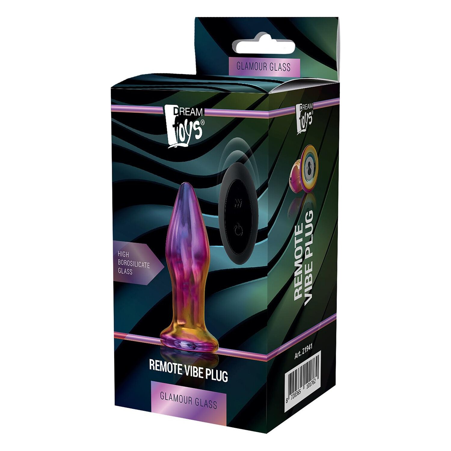 Анальна пробка із вібрацією скляна Dream Toys GLAMOUR GLASS PLUG Анальна пробка із вібрацією скляна Dream Toys GLAMOUR GLASS PLUG