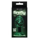 Анальна пробка скляна NS Novelties, що світиться FIREFLY GLASS PLUG MEDIUM CLEAR