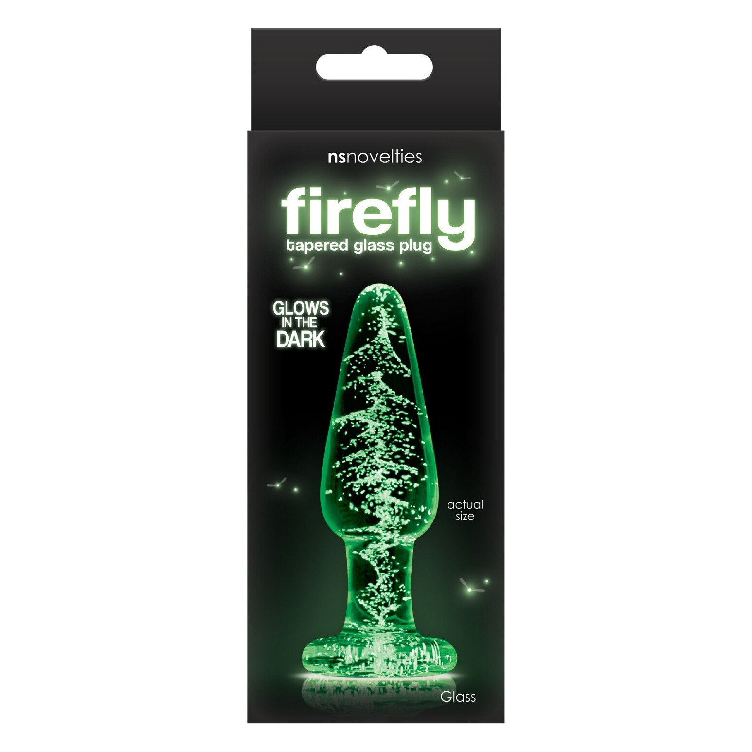 Анальна пробка скляна NS Novelties, що світиться FIREFLY GLASS TAPERED PLUG MEDIUM CLEAR Анальна пробка скляна NS Novelties, що світиться FIREFLY GLASS TAPERED PLUG MEDIUM CLEAR