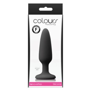 Анальний плаг силікон NS Novelties COLOURS PLEASURES SMALL PLUG BLACK