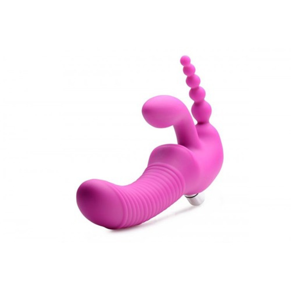 Безремневой страпон с вибрацией тройной, Regal Rider Strap-On Vibrator  купить по выгодной цене в Украине