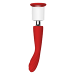 Подвійний вібратор з 2 вакуумними насадками Dream Toys RED REVOLUTION GEORGIA