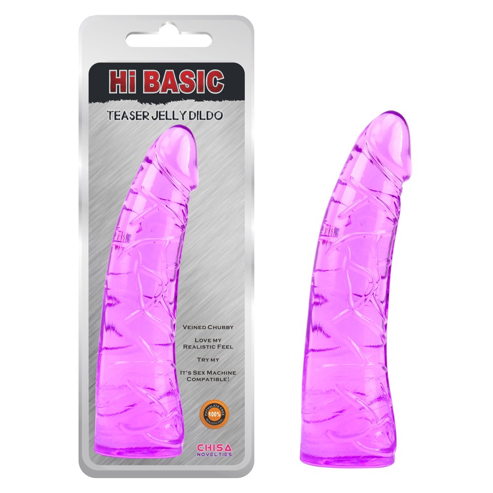 Фаллоімітатор гелевий Chisa Hi-Basic Teaser Jelly Dildo, фіолетовий Фаллоімітатор гелевий Chisa Hi-Basic Teaser Jelly Dildo, фіолетовий