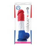 Фалоімітатор силікон NS Novelties COLOURS PLEASURES TRICOLOR 8" DILDO