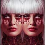 Маска вампіра зі страз Vampire Rhinestone Stick-On Jewels Leg Avenue