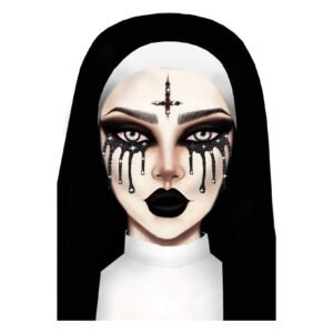 Маска зі страз Possessed face jewels sticker Leg Avenue