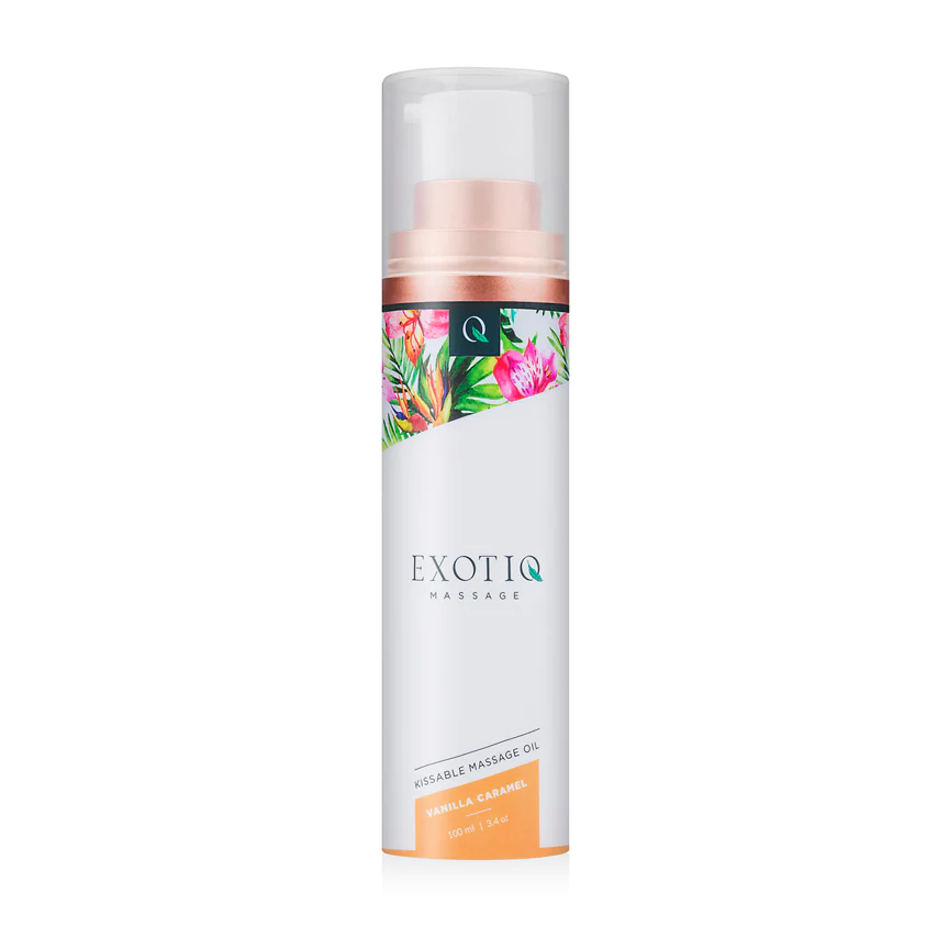 Олія для масажу їстівна з ароматом ванілі та карамелі 100 мл Exotiq Massage Oil Vanilla Caramel Олія для масажу їстівна з ароматом ванілі та карамелі 100 мл Exotiq Massage Oil Vanilla Caramel