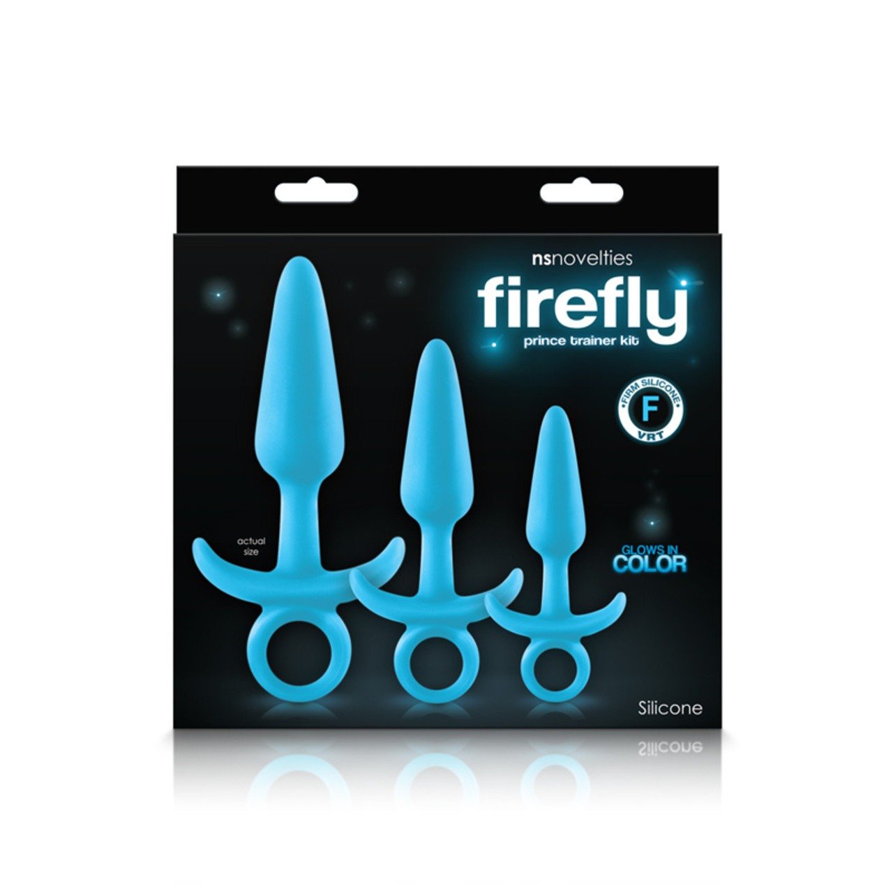 Набір анальних пробок, що світяться NS Novelties FIREFLY PRINCE KIT BLUE Набір анальних пробок, що світяться NS Novelties FIREFLY PRINCE KIT BLUE