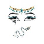 Наклейка з коштовностями Leg Avenue Клеопатри Cleopatra face jewels sticker
