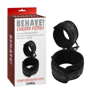 Наручники на липучках Chisa Behave TEMPT HIM, чорні