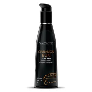 Їстівний лубрикант Wicked Aqua Cinnamon Bun зі смаком булочки з корицею, 120 мл