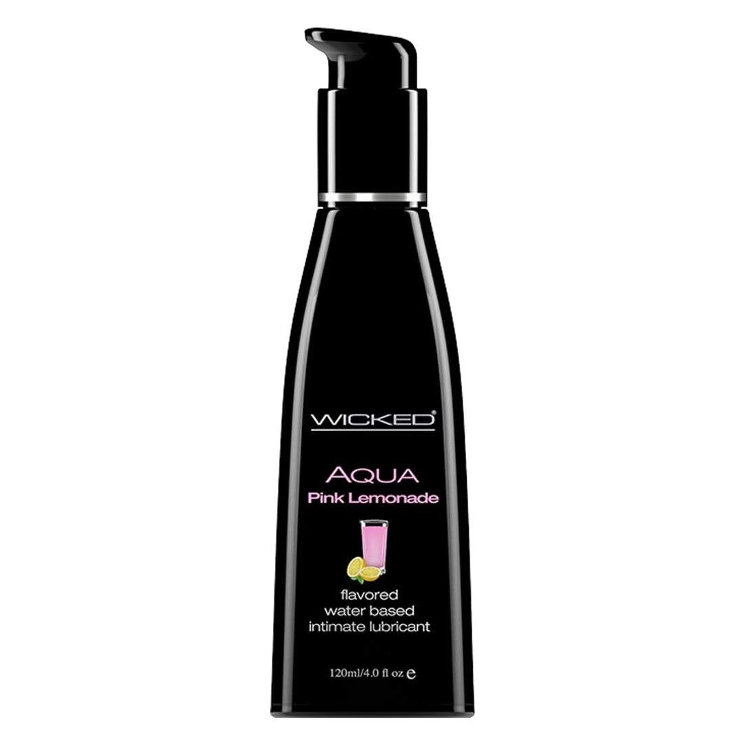 Їстівний лубрикант Wicked Aqua Pink Lemonade зі смаком лимонаду, 120 мл Їстівний лубрикант Wicked Aqua Pink Lemonade зі смаком лимонаду, 120 мл