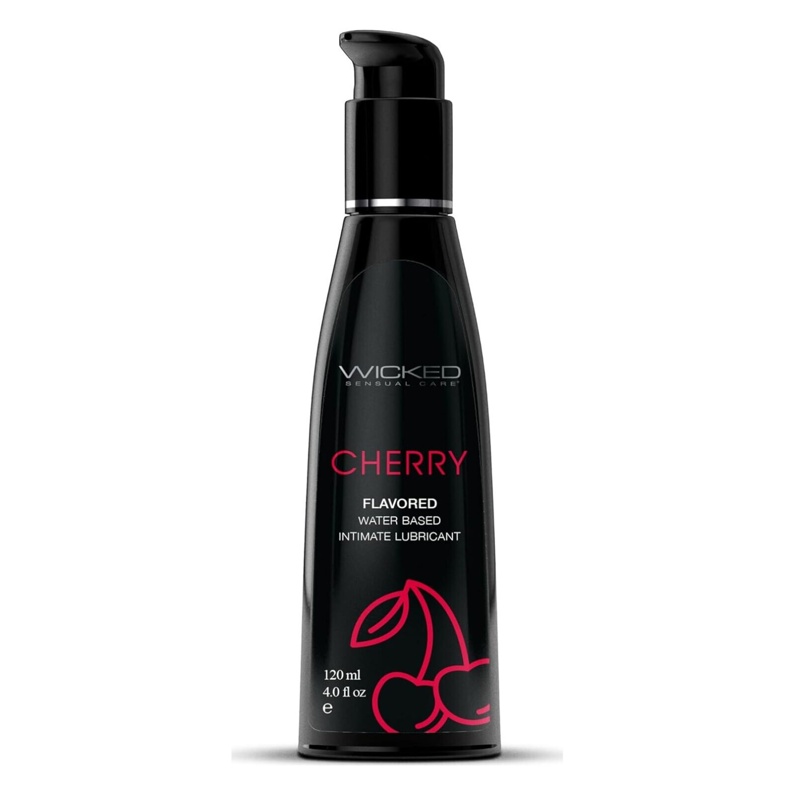 Їстівний лубрикант зі смаком вишні Wicked Aqua Cherry на водній основі, 120 мл Їстівний лубрикант зі смаком вишні Wicked Aqua Cherry на водній основі, 120 мл