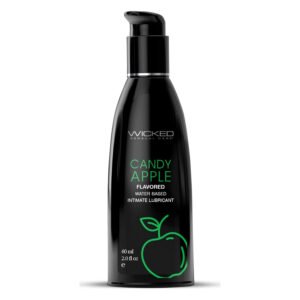 Їстівний лубрикант зі смаком яблука Wicked Aqua Candy Apple на водній основі, 60 мл