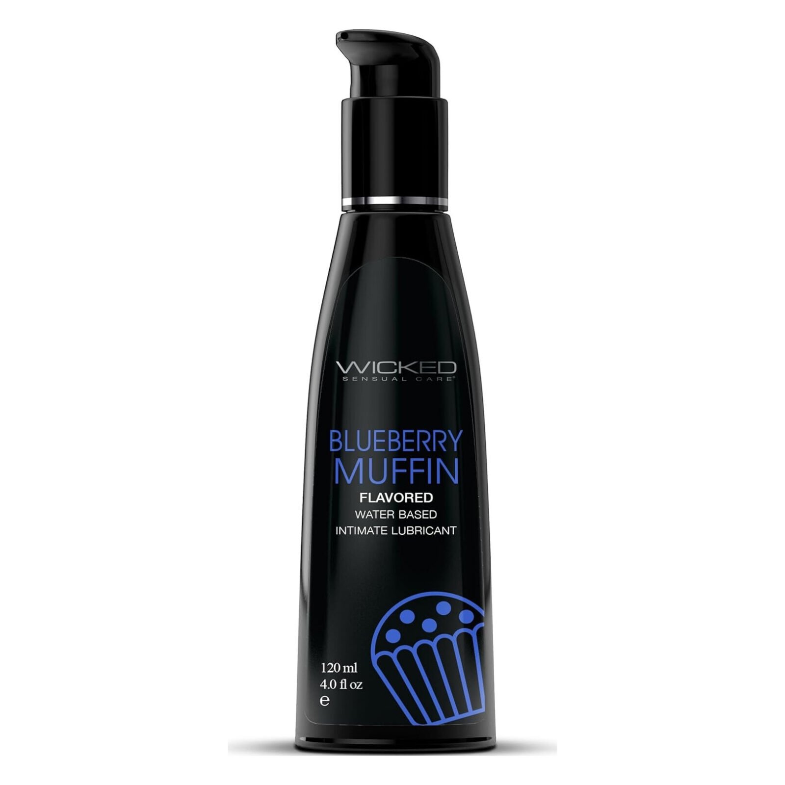 Їстівний лубрикант Wicked Blueberry Muffin зі смаком чорничного мафіну, 120 мл Їстівний лубрикант Wicked Blueberry Muffin зі смаком чорничного мафіну, 120 мл