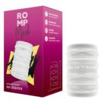 М’який мастурбатор Romp Mosh Transparent, двосторонній, наскрізний, для пар та мінету