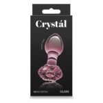Скляна пробка NS Novelties CRYSTAL FLOWER PINK
