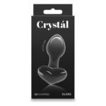 Скляна пробка NS Novelties CRYSTAL HEART BLACK