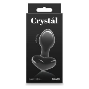Скляна пробка NS Novelties CRYSTAL HEART BLACK