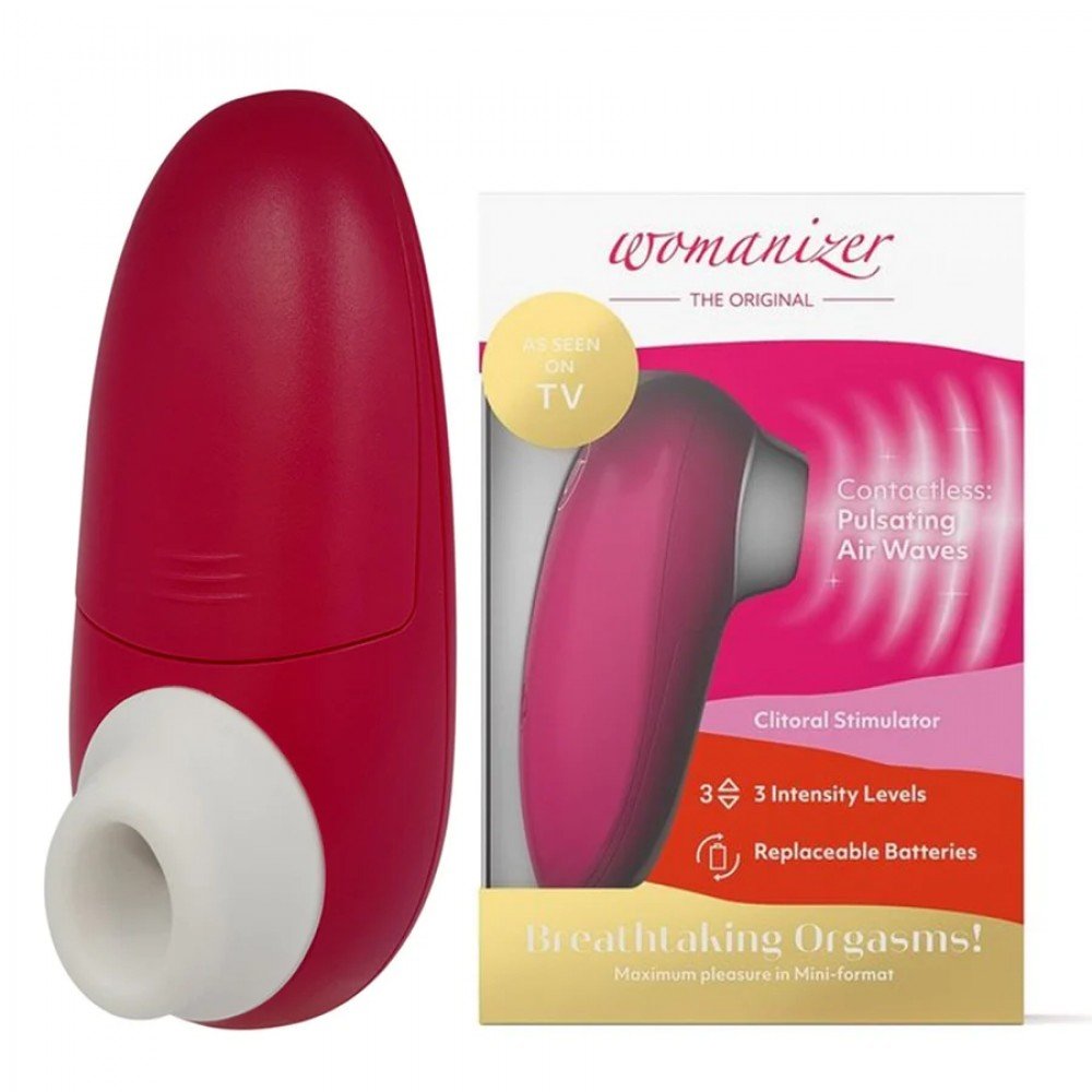 Вакуумний кліторальний стимулятор WOMANIZER Mini Red Wine Вакуумний кліторальний стимулятор WOMANIZER Mini Red Wine