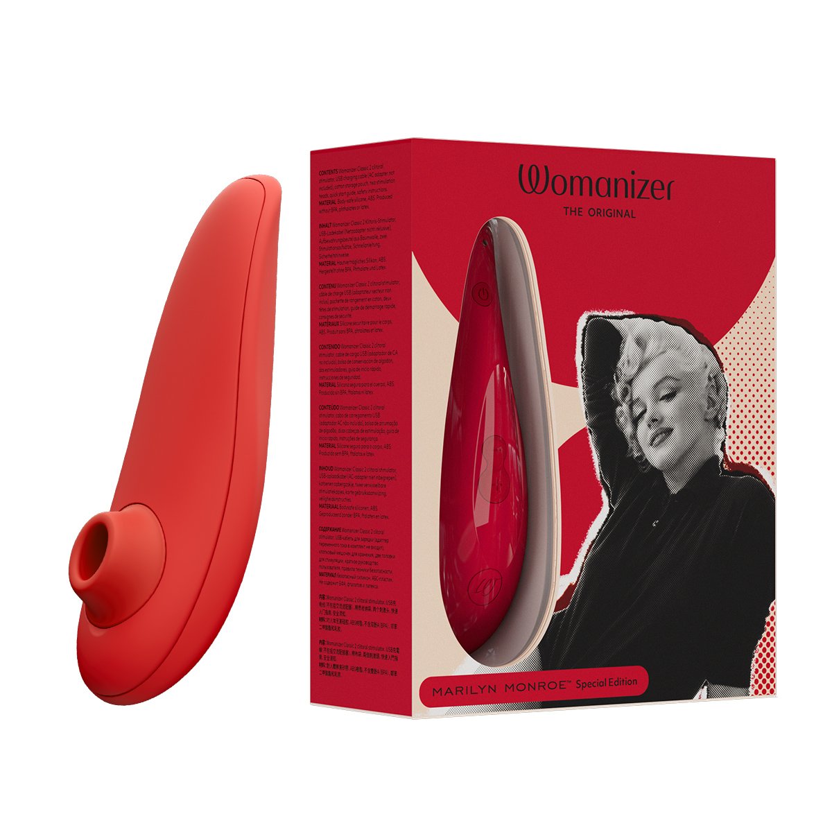 Вакуумний стимулятор клітора Womanizer Marilyn Monroe Vivid Red Вакуумний стимулятор клітора Womanizer Marilyn Monroe Vivid Red