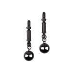 Затискачі для сосків Chisa Sins Inquisition Playful Weighted Nipple Clamps з грузиками, чорні