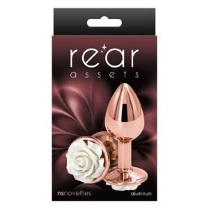 Анальний плаг NS Novelties REAR ASSETS ROSE SMALL WHITE