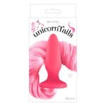 Анальна пробка із хвостом поні, Unicorn Tails, NS Novelties pink