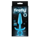 Анальна пробка з кільцем FIREFLY PRINCE MEDIUM BLUE, що світиться