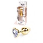 Анальна пробка S з фіолетовим каменем Boss of toys Jewellery