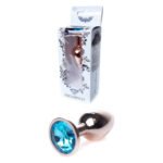 Анальна пробка S з блакитним каменем Boss of toys Jewellery