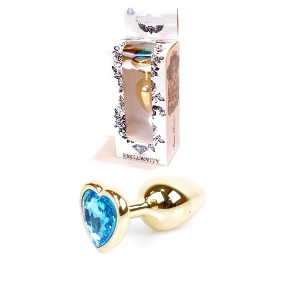 Анальна пробка S з блакитним каменем Boss of toys Jewellery Анальна пробка S з блакитним каменем Boss of toys Jewellery