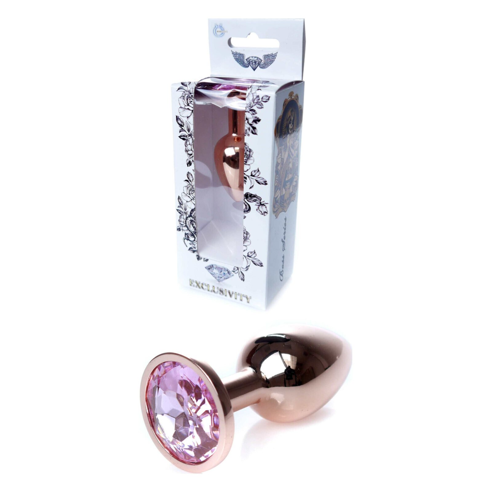 Анальний плаг S з рожевим каменем Boss of toys Jewellery Анальний плаг S з рожевим каменем Boss of toys Jewellery