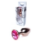 Анальний плаг S з рожевим каменем Boss of toys Jewellery