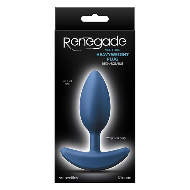 Анальна пробка з вібрацією Середня RENEGADE HEAVYWEIGHT PLUG MEDIUM BLUE Анальна пробка з вібрацією Середня RENEGADE HEAVYWEIGHT PLUG MEDIUM BLUE